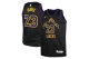 Nike Dri-FIT NBA Lebron James Los Angeles Lakers City Edition Ανδρική Μπασκετική Φανέλα Μαύρη, Κίτρινη, Μωβ