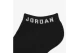Jordan Everyday Κοντές Kάλτσες Μαύρες 3 Ζευγάρια