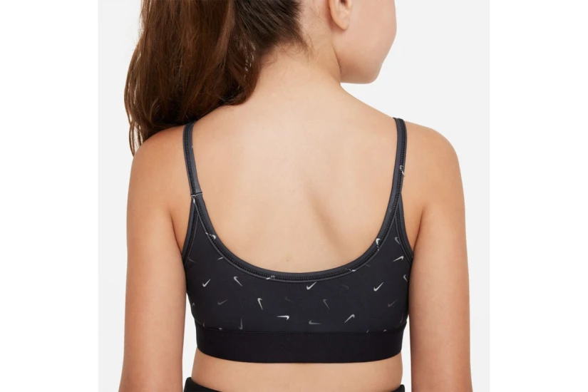 Nike Dri-FIT Light Support Παιδικό Μπουστάκι Μαύρο