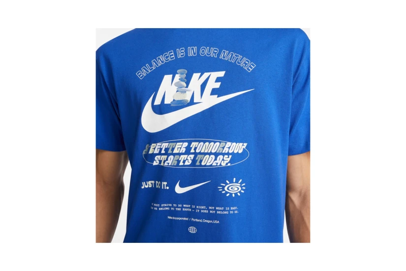 Nike Sportswear Ανδρικό Κοντομάνικο T-Shirt Ρουά, Λευκό