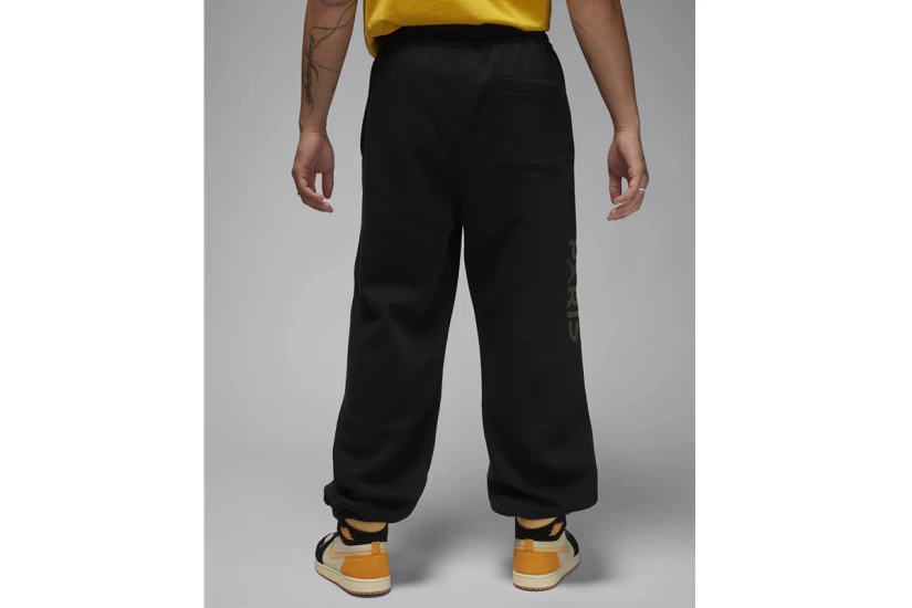 Jordan Paris Saint-Germain Fleece Ανδρικό Παντελόνι Φόρμας Μαύρο
