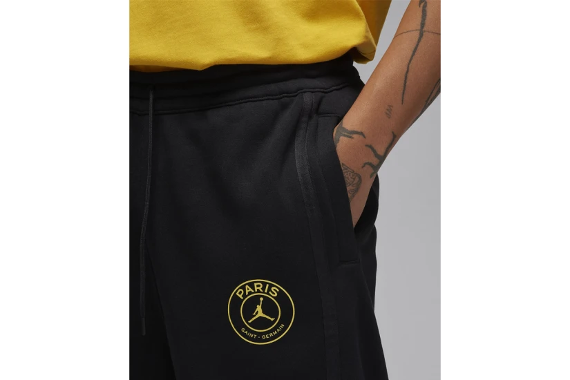 Jordan Paris Saint-Germain Fleece Ανδρικό Παντελόνι Φόρμας Μαύρο
