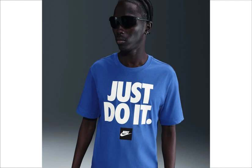 Nike Sportswear Just Do It Ανδρικό Κοντομάνικο T-Shirt Ρουά, Λευκό