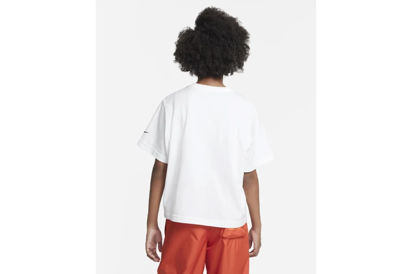 Nike Sportswear Boxy Print Παιδικό Κοντομάνικο T-Shirt Λευκό