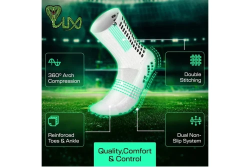Lux Sports Soccer Grip Κάλτσες Ψηλές 1 Ζευγάρι (EB-LU-209)