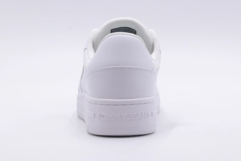 Tommy Jeans Retro Basket Ανδρικά Παπούτσια Λευκά