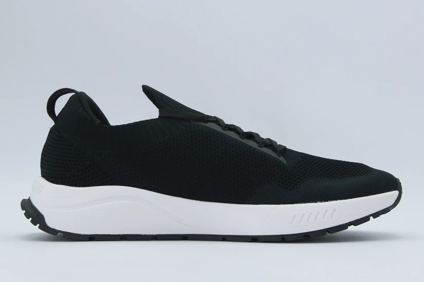 Tommy Jeans Runner Knitted Ανδρικά Sneakers Μαύρα, Λευκά