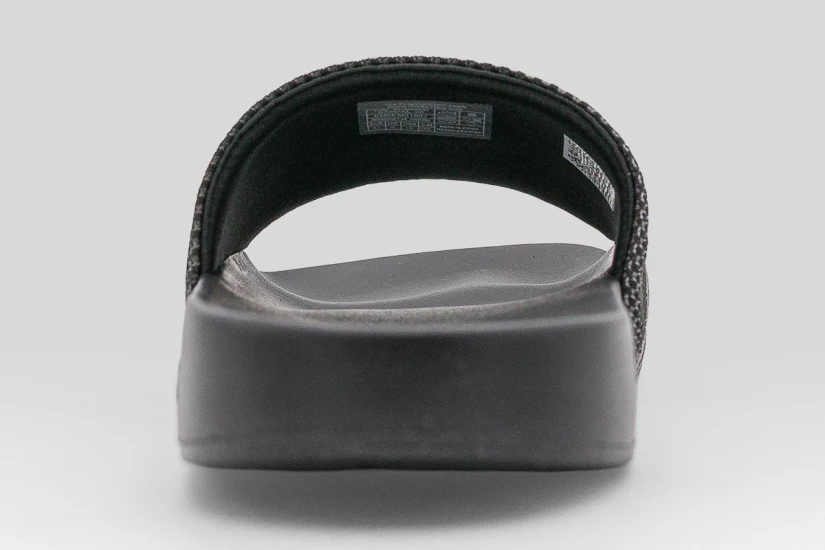 Tommy Jeans Jacquard Strap Ανδρικές Παντόφλες Μαύρες, Ανθρακί