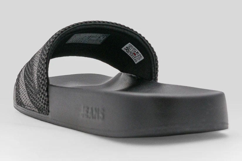 Tommy Jeans Jacquard Strap Ανδρικές Παντόφλες Μαύρες, Ανθρακί