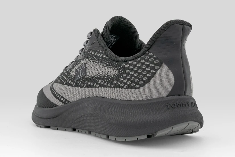 Tommy Jeans Runner Knitted Ανδρικά Sneakers Μαύρα