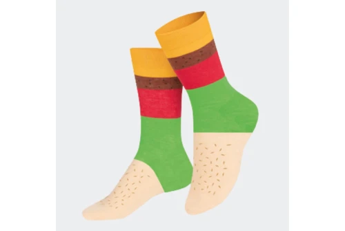 Eat My Socks Cheeseburger Κάλτσες Ψηλές 1 Ζευγάρι (EMSKIDBUR)