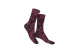 Eat My Socks Red Wine Unisex Ψηλές Κάλτσες Μπορντό, Μαύρες 1 Ζευγάρι