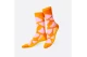 Eat My Socks Crunchy Nachos Unisex Κάλτσες μέχρι τη Γάμπα Πορτοκαλί, Ροζ 1 Ζευγάρι