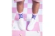 Eat My Socks Sweet Mallows Unisex Κάλτσες μέχρι τη Γάμπα Μπλε, Ροζ 1 Ζευγάρι