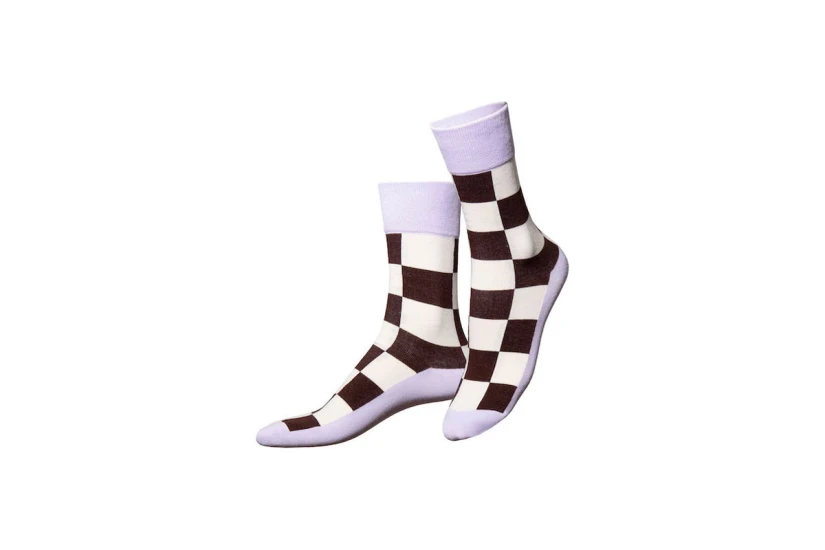 Eat My Socks Cola Unisex Ψηλές Κάλτσες Λευκές, Καφέ, Εκρού 1 Ζευγάρι