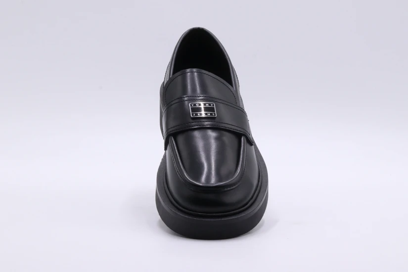 Tommy Jeans Γυναικεία Loafers Μαύρα