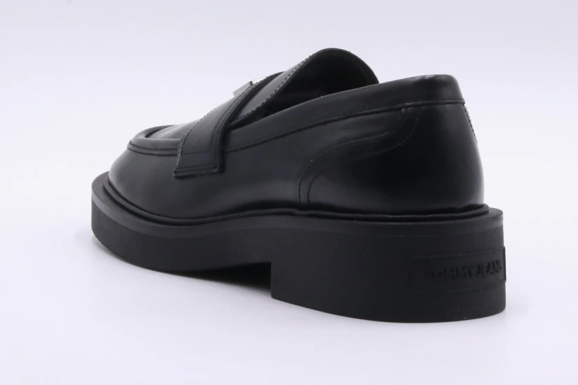 Tommy Jeans Γυναικεία Loafers Μαύρα