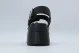 Tommy Jeans Wedge Γυναικεία Σανδάλια Μαύρα