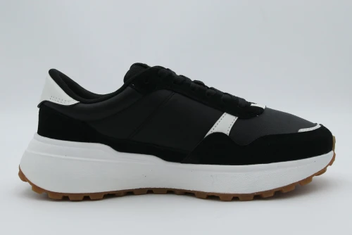 Tommy Jeans Retro Logo Leather Cleat Chunky Sneakers (EN0EN03123 BDS)