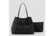 Guess Victtoria Logo 2 In 1 Γυναικεία Τσάντα Tote Μαύρη