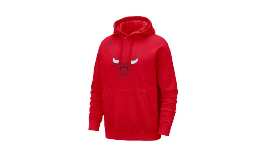 Nike NBA Chicago Bulls Ανδρικό Φούτερ με Κουκούλα Κόκκινο