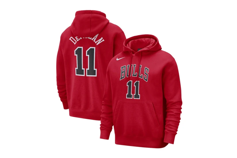 Nike NBA Chicago Bulls Ανδρικό Φούτερ με Κουκούλα Κόκκινο