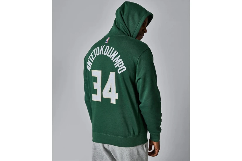 Nike NBA Giannis Antetokounmpo Ανδρικό Φούτερ με Κουκούλα Πράσινο