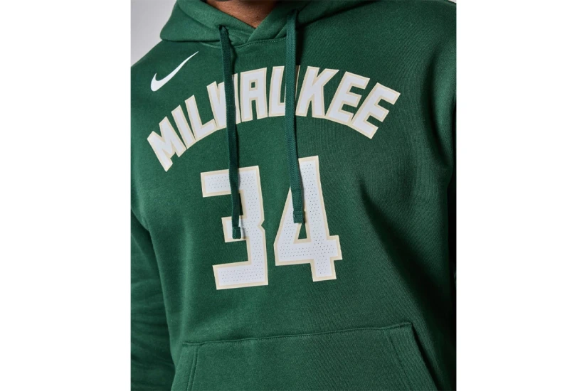 Nike NBA Giannis Antetokounmpo Ανδρικό Φούτερ με Κουκούλα Πράσινο