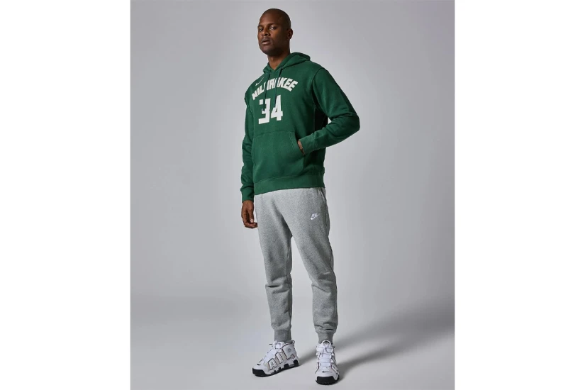 Nike NBA Giannis Antetokounmpo Ανδρικό Φούτερ με Κουκούλα Πράσινο