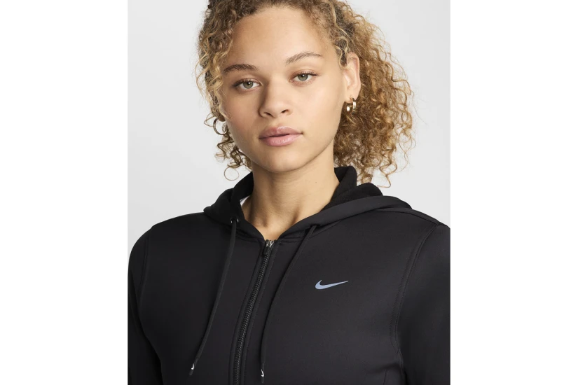 Nike Therma-Fit One Γυναικεία Ζακέτα με Κουκούλα Μαύρη