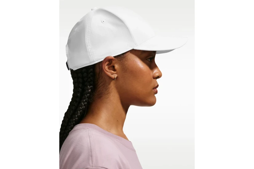 Nike Dri-FIT Club Structured Metal Logo Καπέλο Strapback Λευκό