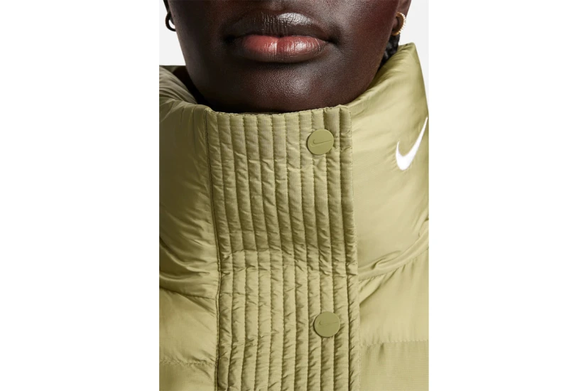 Nike Sportswear Swoosh PrimaLoft Γυναικείο Puffer Μπουφάν Χρυσό