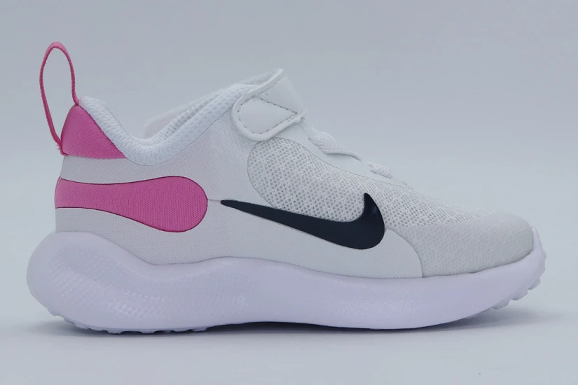 Nike Revolution 7 Βρεφικά Αθλητικά Παπούτσια Λευκά, Ροζ, Μπλε Σκούρο