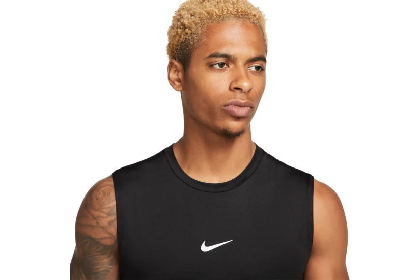 Nike Pro Dri-FIT Ανδρική Αμάνικη Μπλούζα Μαύρη