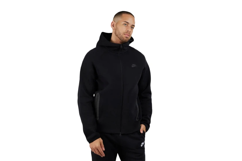 Nike Sportswear Tech Fleece Ανδρική Ζακέτα Με Κουκούλα Μαύρη