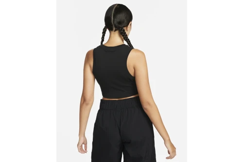 Nike Sportswear Chill Knit Crop Top Αμάνικο Γυναικείο (FB8279 010)