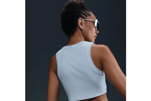 Nike Sportswear Chill Knit Crop Top Αμάνικο Γυναικείο (FB8279 423)