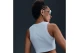 Nike Sportswear Chill Knit Γυναικείο Αμάνικο Crop Top Σιέλ