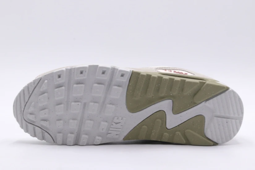 Nike Air Max 90 Ανδρικά Sneakers Λευκά, Γκρι, Χακί