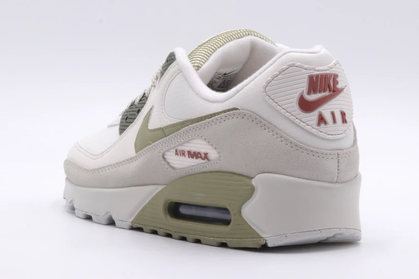 Nike Air Max 90 Ανδρικά Sneakers Λευκά, Γκρι, Χακί
