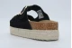 Funky Buddha Suede Γυναικεία Σανδάλια Μαύρα, Καφέ, Μπεζ, Χρυσά