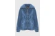 Funky Buddha Γυναικεία Ζακέτα Fleece Μπλε