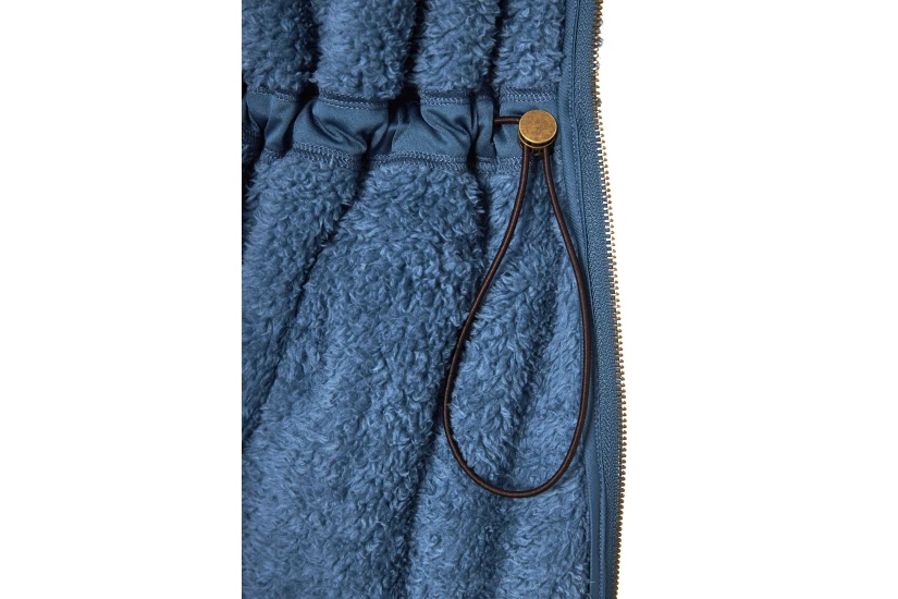 Funky Buddha Γυναικεία Ζακέτα Fleece Μπλε
