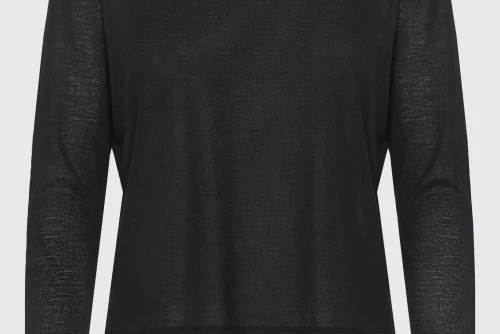 Funky Buddha Μπλούζα Με Λαιμόκοψη Γυναικεία (FBL013-100-07-BLACK)