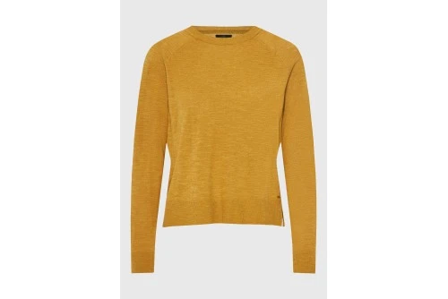 Funky Buddha Cotton Fine Knit Μπλούζα Πλεκτή Γυναικεία (FBL013-100-09-HONEY-MUSTARD)