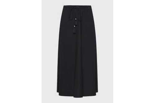 Funky Buddha Elastic Waist Φούστα Maxi Γυναικεία (FBL013-100-14-BLACK)