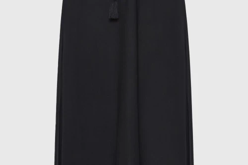 Funky Buddha Elastic Waist Φούστα Maxi Γυναικεία (FBL013-100-14-BLACK)