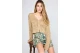 Funky Buddha Floral Γυναικείο Casual Σορτς Πετρόλ, Εκρού, Καφέ