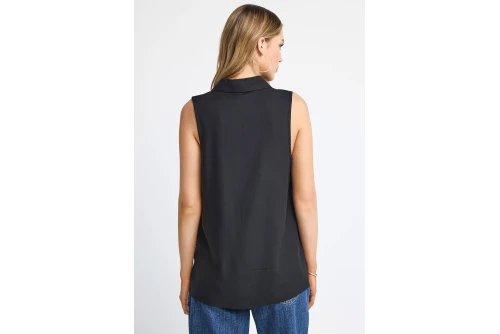 Funky Buddha Viscose Πουκάμισο Αμάνικο Γυναικείο (FBL013-101-05-BLACK)