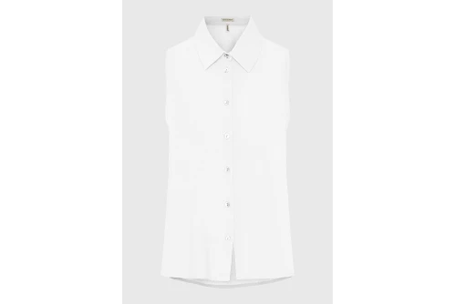 Funky Buddha Viscose Πουκάμισο Αμάνικο Γυναικείο (FBL013-101-05-WHITE)